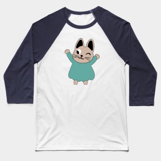 Draw vector illustration character collection cute cat.Doodle cartoon style. Baseball T-Shirt